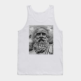 Diogenes Black And White Portrait | Diogenes Artwork Tank Top